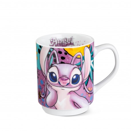 Disney Stitch - Stapelbare Mok (Angel Roze 350ML)