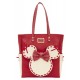 Loungefly Minnie Mouse - Rock the Dots 14" Coquette Tote Bag