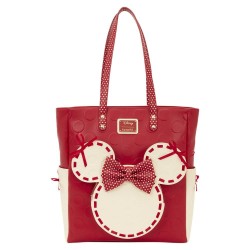 Loungefly Minnie Mouse - Rock the Dots 14" Coquette Tote Bag