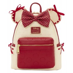 Loungefly Minnie Mouse - Rock the Dots 10" Faux Leather Mini Backpack