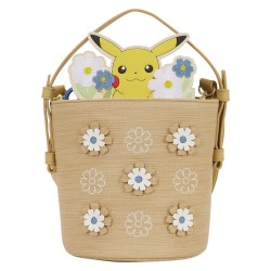 Loungefly Pokemon - Floral Pikachu 6" Faux Leather Crossbody Bag