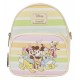 Loungefly Mickey & Friends - Rainbow Stripes 12" Faux Leather Convertible Crossbody Bag