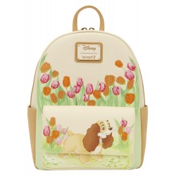 Loungefly Lady and the Tramp - Pastel Tulip 10" Faux Leather Mini Backpack