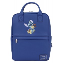Loungefly Lilo and Stitch - Animal Friends 12" Faux Leather Mid-Size Backpack