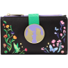 Loungefly Wicked (2024) - Glinda & Elphaba Floral & Lace 4" Faux Leather Flap Wallet