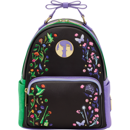 Loungefly Wicked (2024) - Glinda & Elphaba Floral & Lace 10" Faux Leather Mini Backpack