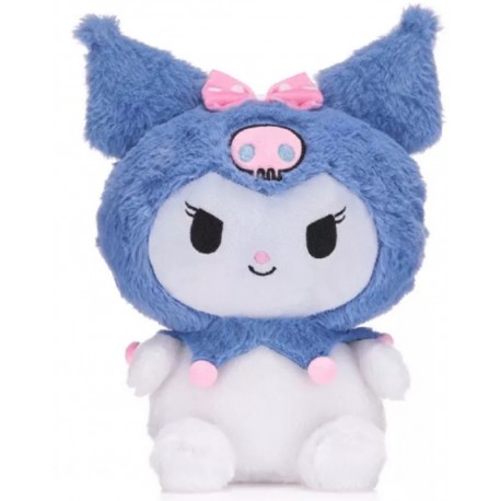 Sanrio - Kuromi (Blauw) Hello Kitty Fluffy Knuffel 30 cm