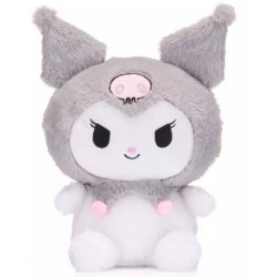 Sanrio - Kuromi (Light Gray) Hello Kitty Fluffy Plush 30 cm