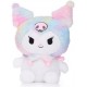 Sanrio - Kuromi (Regenboog) Hello Kitty Fluffy Knuffel 30 cm