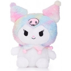 Sanrio - Kuromi (Regenboog) Hello Kitty Fluffy Knuffel 30 cm