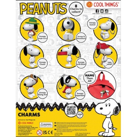 Blind Capsule 65mm. Snoopy Charms