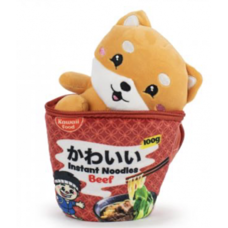Kawaii Kuties Plush Noodle Pot Red 17cm