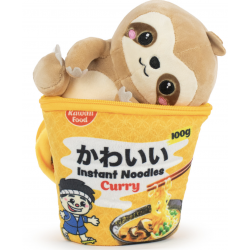 Kawaii Kuties Knuffel Noodle Pot Geel 17cm