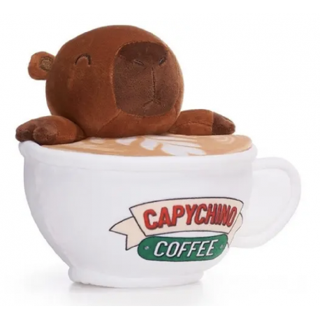 Capybara Capychino Dark Plush 17,5cm