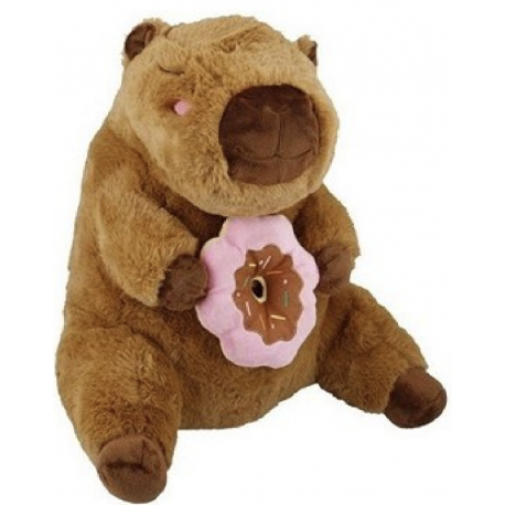 Capybara Knuffel met Foodie Donut 40cm