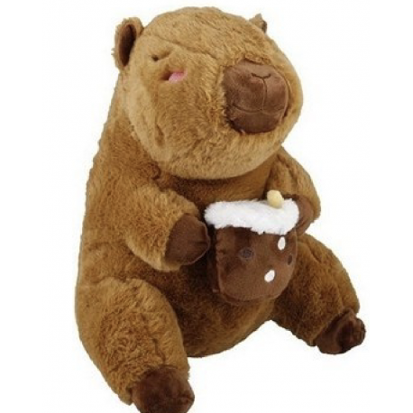 Capybara Knuffel met Foodie Ice Cream 40cm