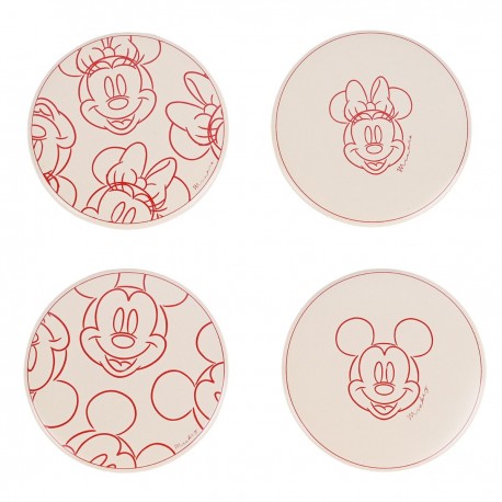 Disney Coasters (Set of 4) - Love Mickey & Minnie