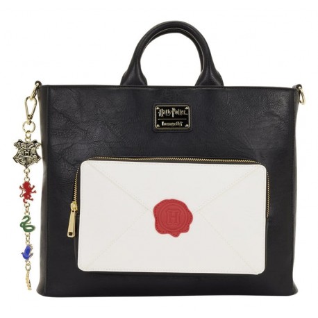 Loungefly Harry Potter - Hogwarts Letter 11" Faux Leather Convertible Tote Bag