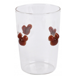Disney Home - Mickey Mouse Drinkglas Embossed Love Red