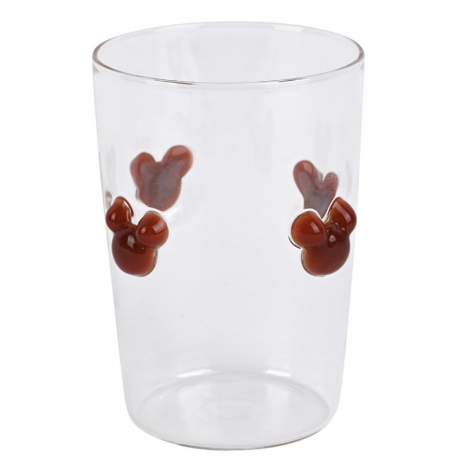 Disney Home - Mickey Mouse Drinkglas Embossed Love Red