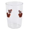 Disney Home - Mickey Mouse Glass Embossed Love Red