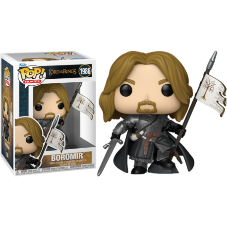 Funko Pop 1986 Boromir with Gondor Flag, The Lord Of The Rings