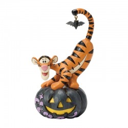 Disney Traditions - Tigger On Jack-O-Lantern Figurine