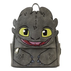 Loungeflly How To Train Your Dragon - Toothless Cosplay 10” Faux Leather Mini Backpack