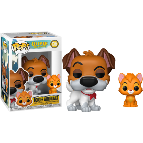 Funko Pop 1705 Dodger with Oliver, Oliver & Co.