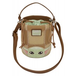 Loungefly Star Wars: The Mandalorian - Grogu & Anzellan 8" Faux Leather Crossbody Bag