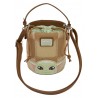 Loungefly Star Wars: The Mandalorian - Grogu & Anzellan 8" Faux Leather Crossbody Bag