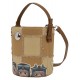 Loungefly Star Wars: The Mandalorian - Grogu & Anzellan 8" Faux Leather Crossbody Bag