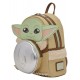 Loungefly Star Wars: The Mandalorian - Grogu & Anzellan 10" Faux Leather Mini Backpack
