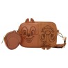Loungefly Chip 'n' Dale - Crossbody 7" Faux Leather Sling Bag with Coin Bag