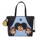 Loungefly Chip 'n' Dale - Two Chips & A Miss 9" Faux Leather Tote Bag with Coin Bag