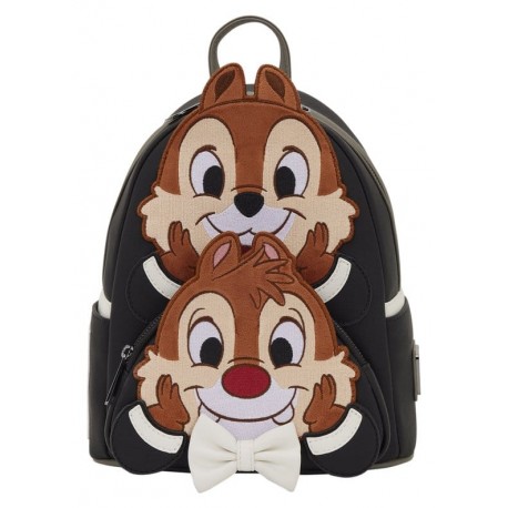 Loungefly Chip 'n' Dale - Two Chips & A Miss 10" Faux Leather Mini Backpack