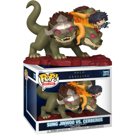 Funko Pop 2272 Sung Jinwoo vs Cerberus (Deluxe), Solo Leveling