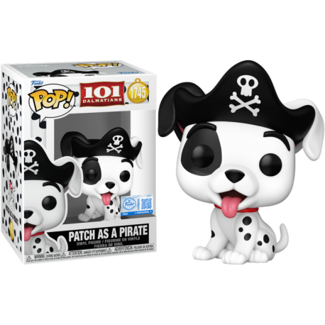 Funko Pop 1745 Patch as a Pirate (Excl.), 101 Dalmatians