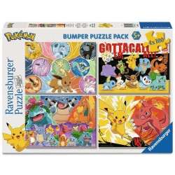 Pokémon Puzzle 4-Pack Pokémon Buddies (4x100 Pieces)