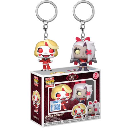 Hazbin Hotel POP! Vinyl Keychain 2-Pack Charlie & Vaggie 4 cm