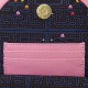 Loungefly Pac-Man - Pinky Ghost Glow-in-the-Dark 8" Faux Leather Crossbody Sling Bag