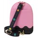 Loungefly Pac-Man - Pinky Ghost Glow-in-the-Dark 8" Faux Leather Crossbody Sling Bag