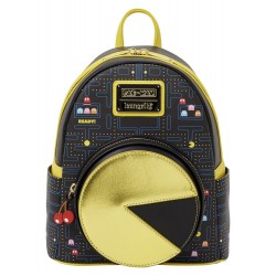 Loungefly Pac-Man - Glow-in-the-Dark 10" Faux Leather Mini Backpack