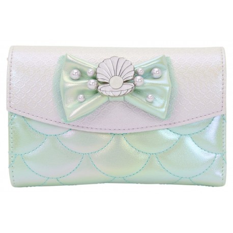 Loungefly The Little Mermaid (1989) - Iridescent Pearl 4" Faux Leather Flap Wallet
