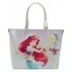 Loungefly The Little Mermaid (1989) - Ariel, Flounder & Sebastian 9" Tote Bag with Coin Bag
