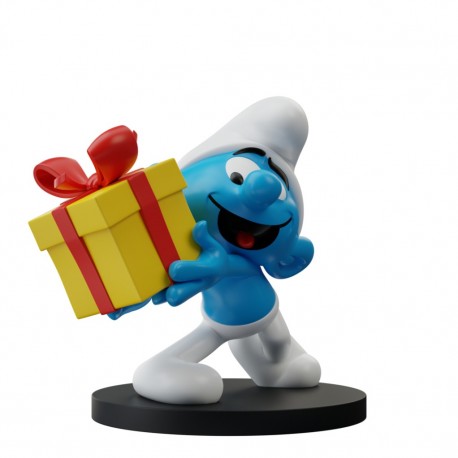 The Smurfs - Smurf with Present Resin Statue