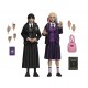 NECA Wednesday Action Figures 2 Pack Wednesday Addams (Nevermore Uniform) and Enid 20 cm