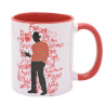 Nightmare on Elm Street Mok Red Inside11oz - Freddy Krueger Graffiti