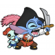 Disney Stitch as Pirate Magnet, Lilo & Stitch