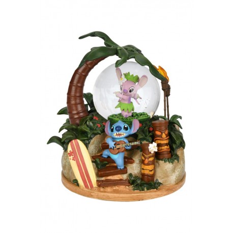 Disney Stitch & Angel Musical Snowglobe